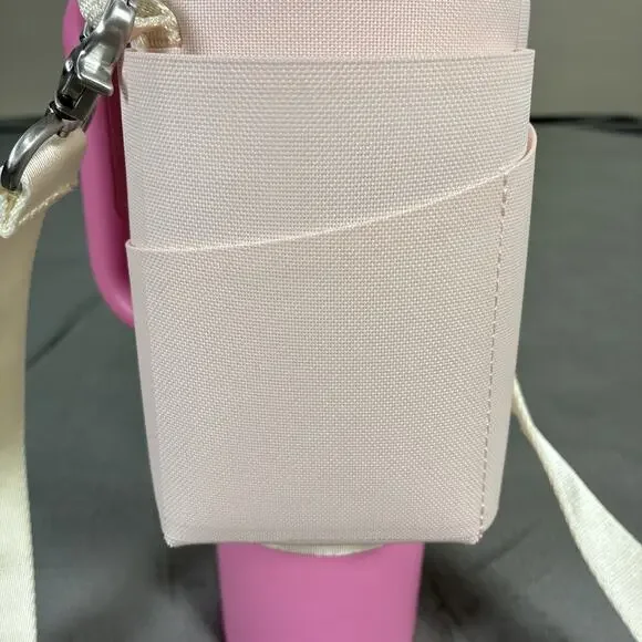 STANLEY The All Day 40 oz Quencher Carry-All Rose Quartz - AKA Pink No Cup Chrty - Picture 5 of 15